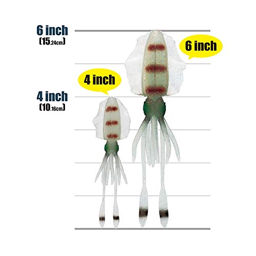 ビセオ(VICEO) リアルベイトスクイッド 4インチ/オーロラクリア 6枚目