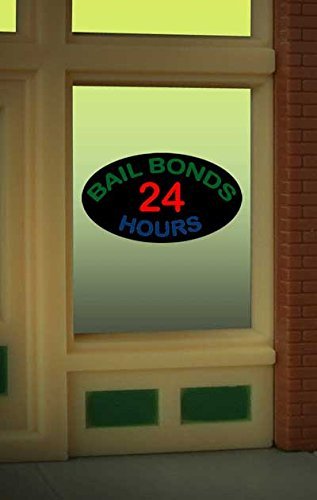 Miller Engineering8880 Model Bail Bonds Animated Lighted Window Sign by Signs