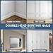 400pcs Hardware Nails Double Head Skirting Nails with 4 Tools - Invisible Seamless Baseboard Screws for Solid Wood Trim, Double-Sided Installation
