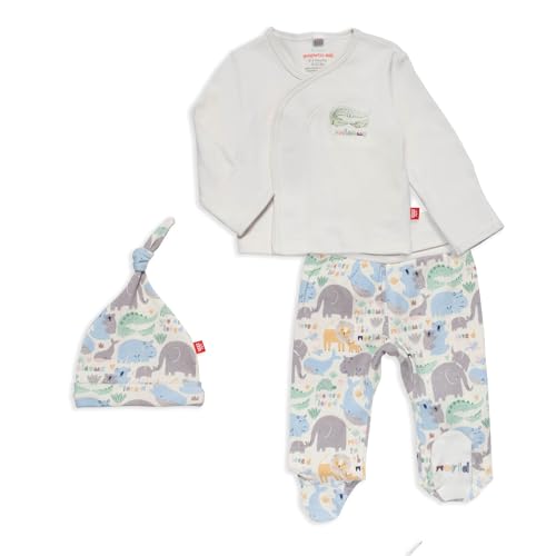 Magnetic Me Organic Cotton Newborn Take Home Kimono Set | Super Soft Organic Cotton Fabric | Little Lovin | Preemie image 2