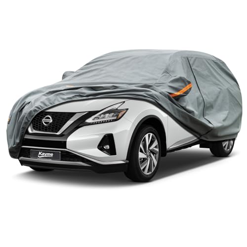 Image of Kayme Heavy Duty SUV Car Cover Custom Fit Nissan Murano Waterproof All Weather for Automobiles, Full Exterior Covers Sun Rain UV Protection.（Deliver About 3-10 Days）
