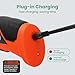 VLOXO Electric Scissors, Cordless Cardboard Cutter Power Box Cutter with Safety Lock, Multi-Cutting Tools for Cardboard, Rechargeable Mini Scissors for Plastic Leather Canvas with Storage Box Orange