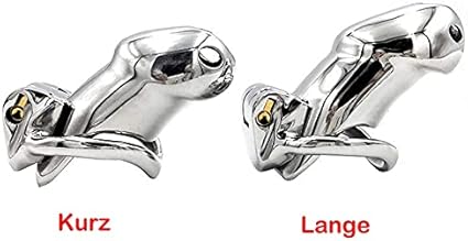 Cinturón de Castidad con Jaula para Pene para Hombres - Jaula de Castidad de Acero Inoxidable Jaula de Castidad Jaula para Polla Anillos de Metal Juguete Sexual Fetiche(Lange 42ring)
