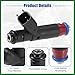 Motoforti Car Fuel Injector Nozzle Replacement Fit for Ford Explorer 4.6L V8 2002-2004 No.1L2Z-9F593-DA - Pack of 8 Black Long-lasting