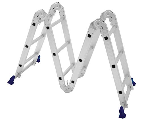 Escada Multifuncional Com Plataforma 4x3 12 Degraus Mor