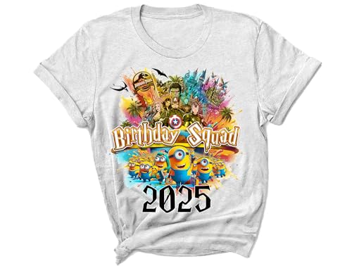 Custom Colorful Custom Family Matching Shirt, Adventure Park Personalized Family Vacation Matching Shirts. Spring Break Trip. Birthday Squad. Birthday Crew. DT3162