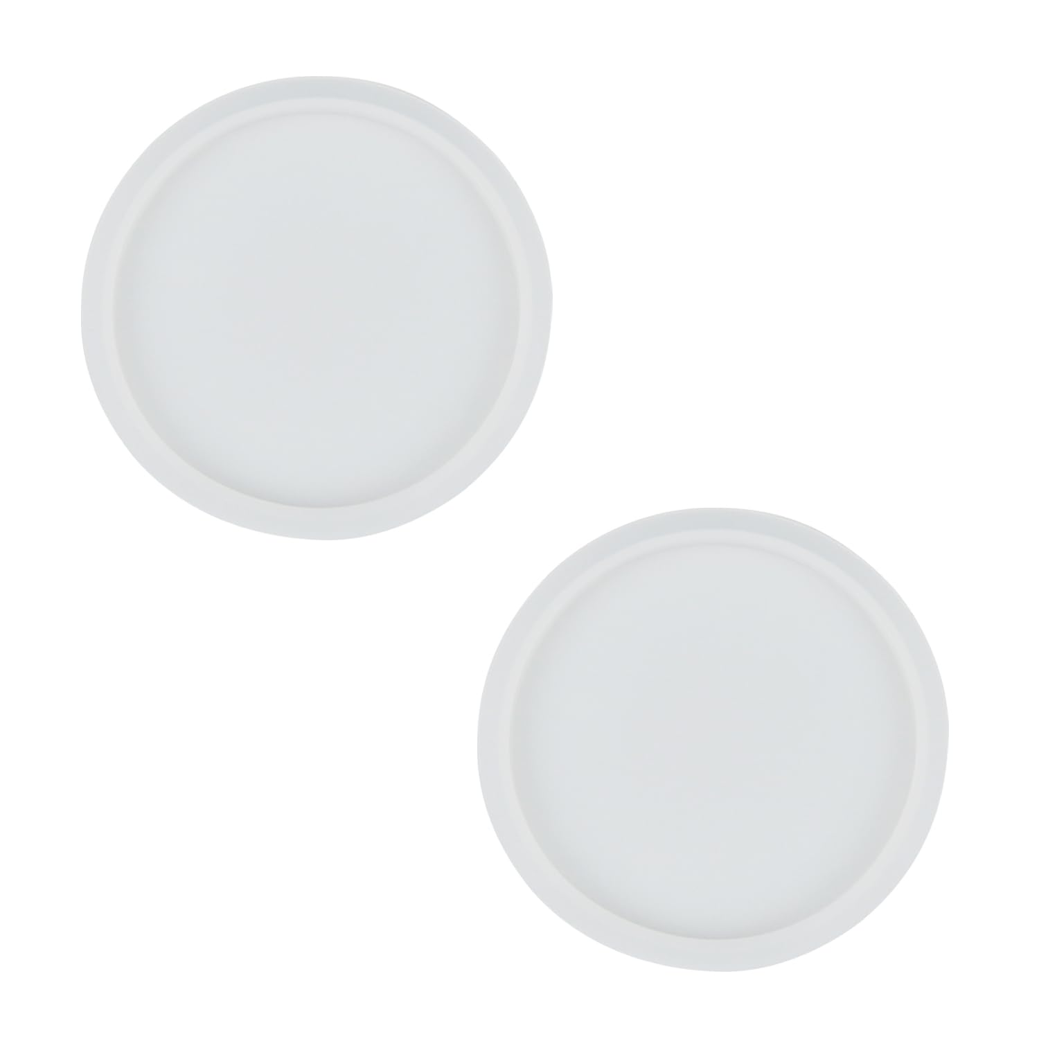 Photo 1 of 2 Pack Thickened Silicone Coaster Molds - Round Resin Molds for Flower Bouquet Preservation, Epoxy Casting, Candle Holders, DIY Coasters, Bowl Mats,and Home Decor (Small-2, Round)