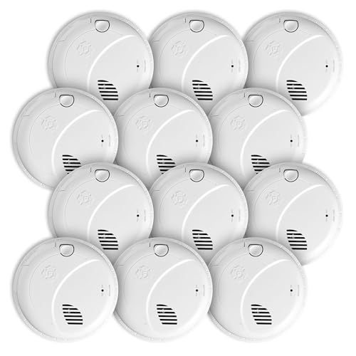 First Alert Interconnect Hardwire Smoke Alarm with Battery Backup & Voice Alerts, 12-Pack