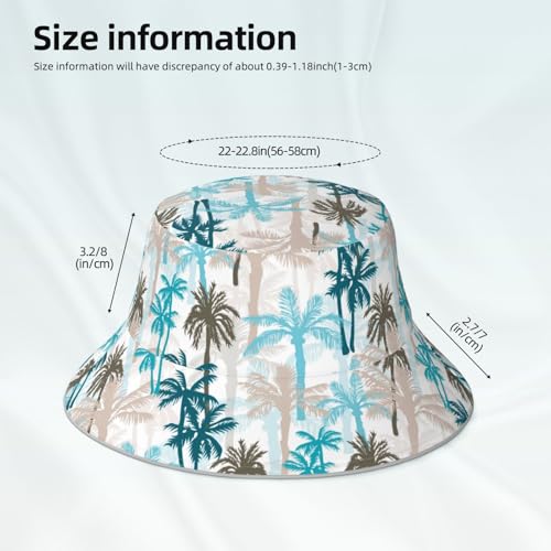 Image of Bucket Hat Beach Summer Sun Hat Reversible Fisherman Hats Double Sided Wearing for Women Men Boys Girls