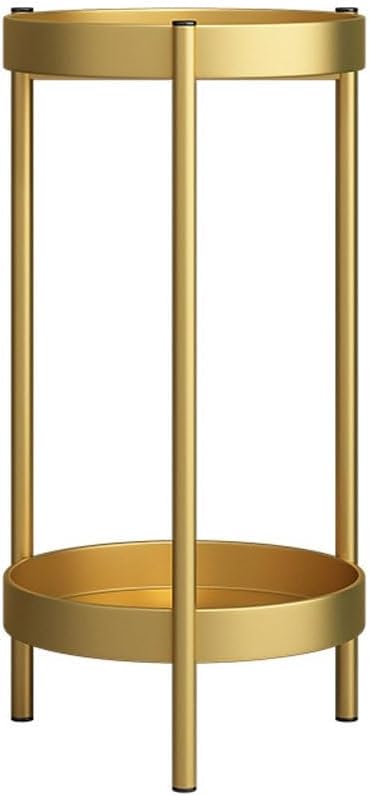 Tiered Plant Stand Indoor Household Simple Balcony Iron Potted Flower Pot Rack Living Room Floor-standing Storage Rack Outdoor Plant Stands For Patio(L:25CMX25CMX80CM)