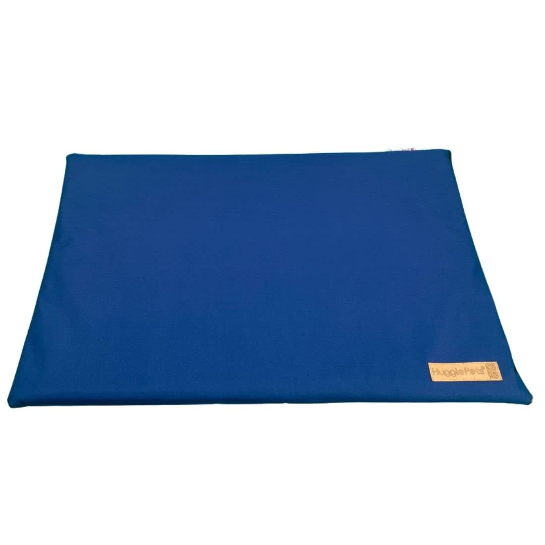 HugglePets Large 92cm Waterproof Dog Crate Cage Mat Cushion in Blue | Machine Washable Cover