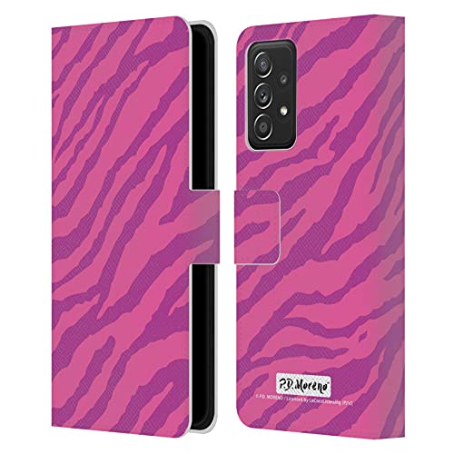 Coque Samsung A53 5G P.D. Moreno Motif Zèbre Rose Portefeuille Cuir