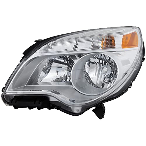 Evan-Fischer Headlight Assembly Compatible with 2010-2015 Chevrolet Equinox Halogen Composite Reflector Type Driver Side