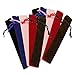 Produktbild NUOBESTY Samt Federbeutel Hülle Halter Single Pen Tasche Tasche Bleistift Tasche Schutz Stift Geschenk Taschen 20Pcs (Schwarz Rot Kaffee Blau Rosa)