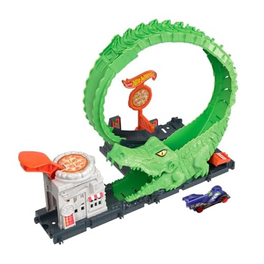 Hot Wheels City Pista de Brinquedo Nemesis Crocodilo