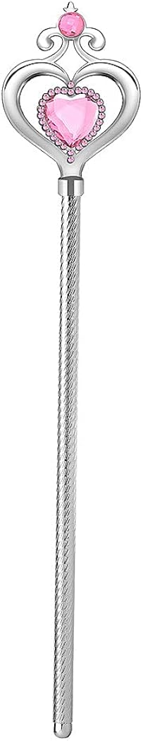 Chargol Angel Scepter Wand Princess Costume Wand (Sliver-Pink) : Clothing, Shoes & Jewelry