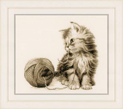 Kit point de croix compté chat : broderie guidée sans erreur pour tableau DIY - 2