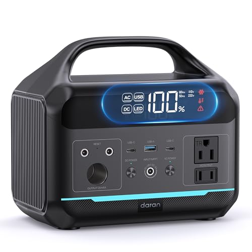 Portable Power Station 300W(600W Peak), 192Wh(60000mAh) LFP Batte...