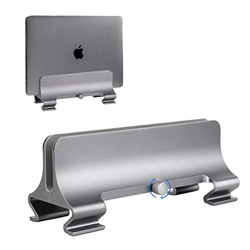 Vertical Laptop Stand [Adjustable Size],Syslux Adjustable Laptop Holder Desktop Stand with Compatible All MacBook/Surface/Lenovo/Dell/Gaming Laptops(Up to 17.3 inch)