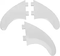 RiToEasysports Quilhas de Surf, Pacote Com 3 Quilhas Tipo Thruster para Prancha de Surf Longboard Inflável, para Iniciantes e especialistas.