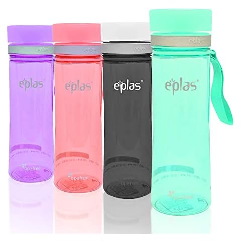 eplas BPA Free Leakproof 400mL/800mL/1000mL Tritan Water Bottle Tumbler Screw Top for Running Cycling Gym Yoga Camping Outdoor School Office Casual (800mL, Turquoise) Cover