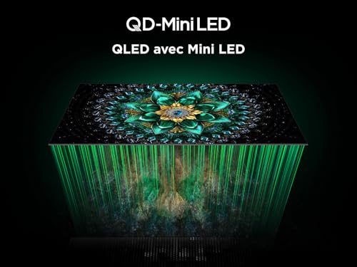 TCL 65Q6C — détail de l'écran allumé