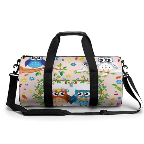 Sac week-end chouette mignonne pour camping et randonnée en plein air