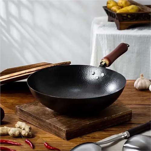 Wok de hierro sin recubrimiento 32 cm sin tapa miniatura 2