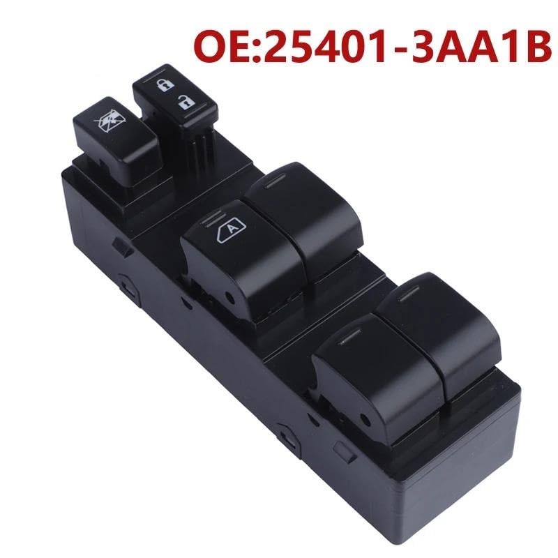 Bouton de commutation principal 25401-3AA1B commande vitre électrique pour Versa et Note