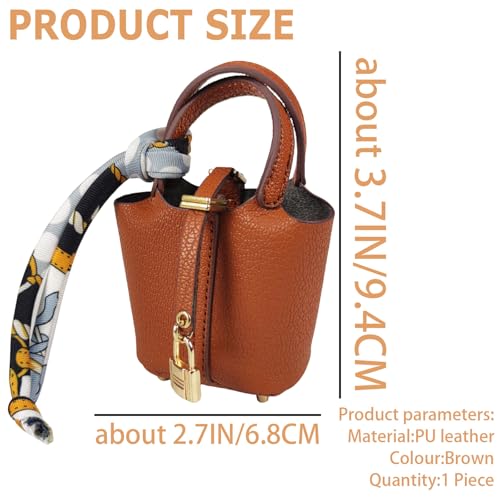 Image of Bag Charm for Handbags Decoration,Mini Leather Bag Keychain,Fashion KeyChain Accessory For Handbags Purse