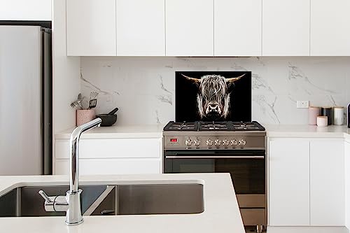 Panel vitrocerámica KitchenYeah 60x40 cm de aluminio con diseño de vaca 5