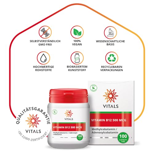 Vitamin B12 Lutschtabletten Vitals 500 mcg, 100 Stück