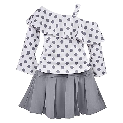 Image of Wish Karo Girls Top and Skirt Dress for Girls-(csl278)