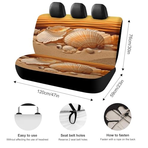 Funda de asiento de coche para perro lavable y protector de banco trasero SUV 2