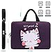 Mibbxea 15-15,6 Zoll Laptop-Tasche Hülle Sleeve,Neopren-Tragetasche für Computer,Chromebook,Ultrabo... Aktentasche mit Griff,kompatibel mit Dell HP Lenovo ASUS Acer (Katze)