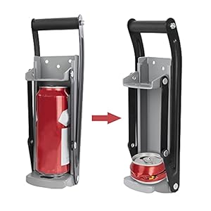 Schiaccia Lattine Montato a Parete Frantoio per Lattine con Comoda Leva Compattatore di Lattine Strumento per il Riciclo di Lattine di Birra 33 x 9.5 cm