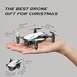 SIMREX X300C Mini Drone with Camera 720P HD, RC Quadcopter Foldable, Altitude Hold, 3D Flip, Headless Mode, Gravity Control and 2 Batteries, Gifts for Kids, Adults, Beginner, White - Image 9