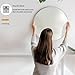 Sunniry Silver Round Mirror 24 inch, Circle Mirror with Metal Frame, Silver Circle Mirrors for Living Room, Bathroom, Wall, Hallway.