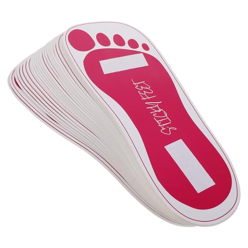VALICLUD Almohadillas Desechables para Pies Bronceadores Spray 25 Pares Protección Adhesiva Antideslizante para Salón y Cuidado Personal Papel Rosa Fucsia