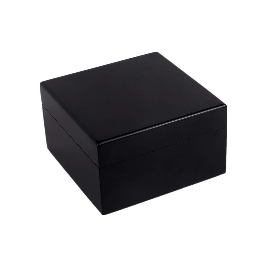 Scatole per Orologi Scatola porta orologi in legno, 2 fori, nera, altri piccoli oggetti per il Compleanno