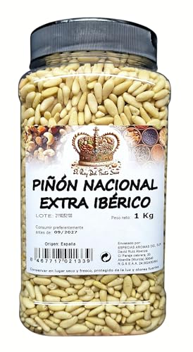 Piñones Españoles 1 Kg - Piñon Nacional - Sabor Suave - Ingredientes Naturales, Ideal para Cocina Mediterránea