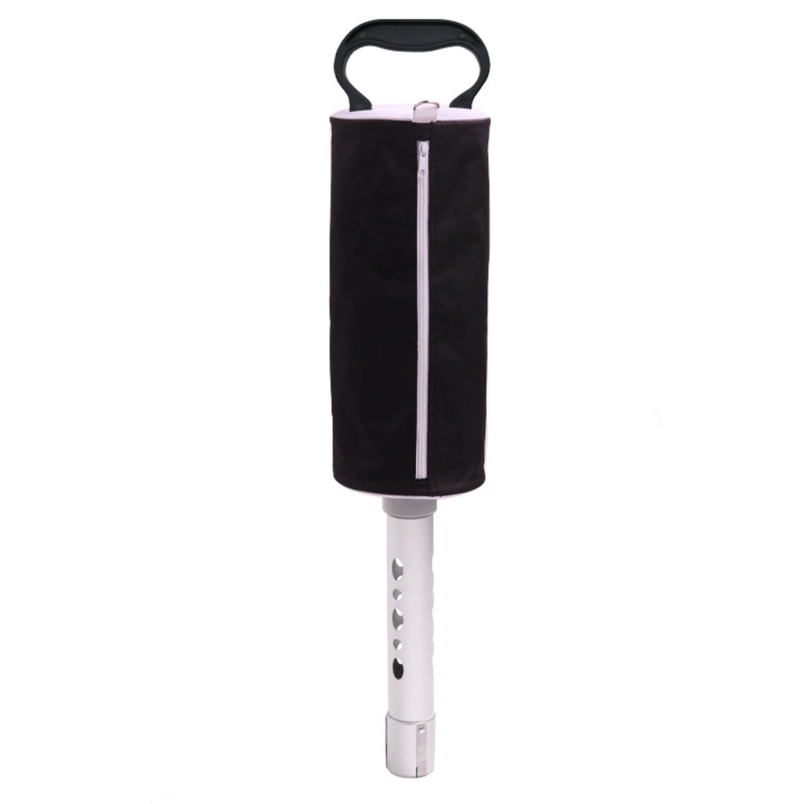 Recuperador de Pelotas de Golf Tubo Colector Recogepelotas Herramienta Bolsa de Práctica en Aleación de Aluminio Desmontable con Funda Textil Adecuado