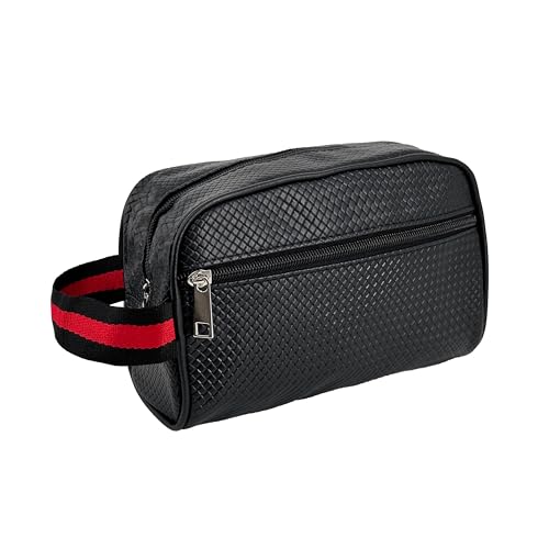 Celly X Keith Haring Travel Bag - Pochette Da Viaggio In Tessuto Nero, Beauty Case Compatta 20x14x6cm, Uomo E Donna
