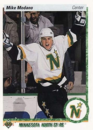 1990-91 Upper Deck English Series 1 Hockey #46 Mike Modano RC Rookie Minnesota North Stars Official NHL Trading Card