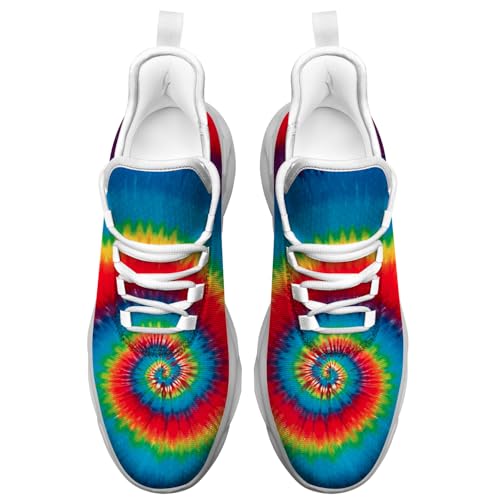 Tie Dye Shoes Fashion Sneakers Running Walking Tennis Shoes3
