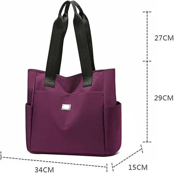 Zcjeaneviln Bag Waterproof, 2025 Large Capacity Water Repellent Multi Pocket Nylon Shoulder Bag3