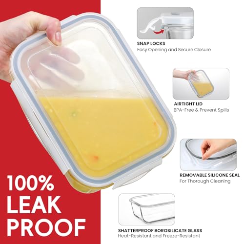 Snuvid 4-Pack 63oz Large Containers
