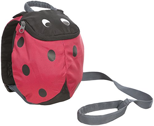 Trespass Mariquita  rojo  mochila con rienda de seguridad 3L