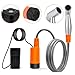 QWQJ Portable Shower for Camping Outdoor Electric Shower USB Rechargeable Pumps Bathing Pumps Camping Shower Head Nozzle