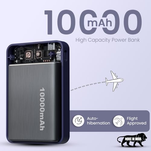 Portronics Revvo 15W MagSafe 10000mAh Power Bank Blue - Image 7